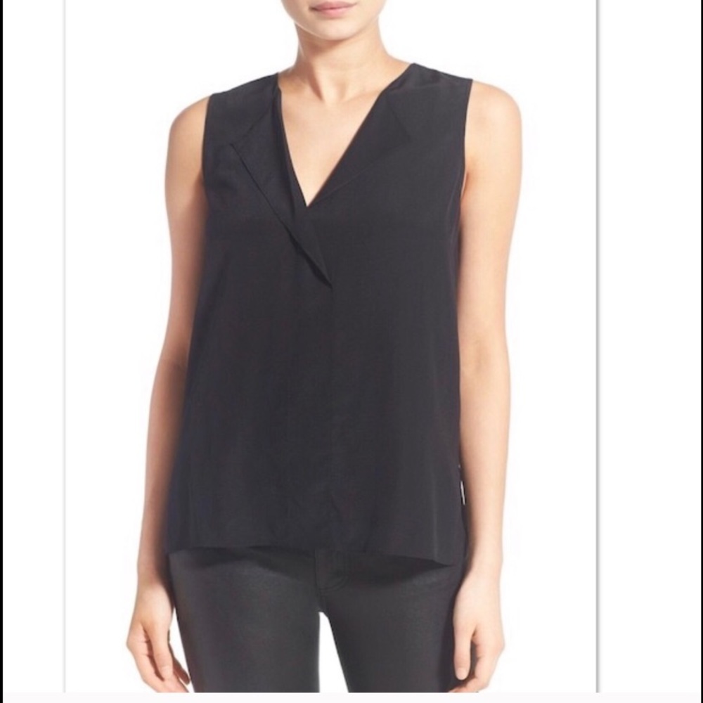 Trouve sleeveless silk top